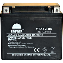 EFUN Batterie 12V 10Ah YTX12-BS für Motorrad Roller