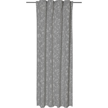 Elbersdrucke Fertigdeko mit Schlaufenband Yuna grau-weiß 140 x 255 cm