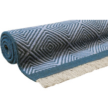 ESPRIT Handweb-Teppich Cairo ESP-2206-01 blau 80x150