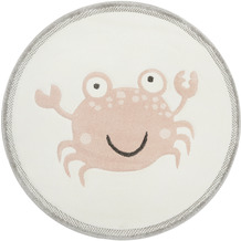 ESPRIT Kurzflorteppich Crab ESP-40173-255 beige rosa Ø 80 cm