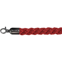Essentials Absperrkordel luxus rot, schwarz, Ø 3cm, Länge 157 cm