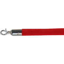 Essentials Absperrkordel velour rot, poliert, Ø 3cm, Länge 157 cm