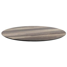 Essentials HPL Tischplatte Tropical Wood Ø70 cm