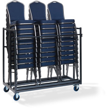 Essentials Stapelstuhl Transportwagen, für bis zu 30 stapelstühle, 151x76x120cm (BxTxH)