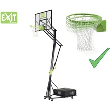 EXIT Galaxy versetzbarer Basketballkorb auf Rädern mit Dunkring - grün/schwarz