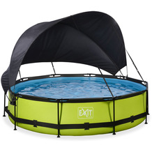 EXIT Lime Pool mit Sonnensegel und Filterpumpe - grün ø360x76cm
