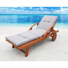 Famous Home Auflage Sand für Gartenliege Liegestuhl  Sonnenliege Relaxliege Polster Lanzarote Sand