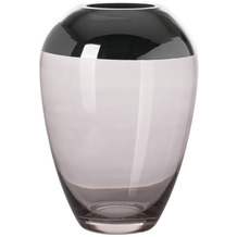 Fink Living Vase Monira - grau-silber - H. 21cm x B. 14,5cm x D. 14,5cm