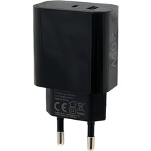 Fontastic Netzteil Fort22 Type-C PD + USB-A FC3 20W schwarz Power Delivery, Fast Charge 3, max.3A