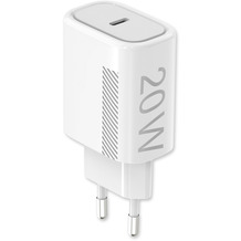 Fontastic Netzteil Novac USB Type-C PD 20W weiß Power delivery kompatibel mit Apple iPhone 12