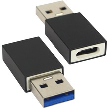 Fontastic Prime Adapter Typ-C Weiblich auf USB-A Männlich sw Hochwertiges Gehäuse aus Aluminiumlegierung