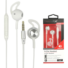 Fontastic Prime In-Ear Stereo-Headset V415 3.5mm ws/silber Rufannahme-Taste, Lautstärkeregelung, Mikrofon