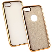 Fontastic Softcover Clear Diamond Ultrathin gold komp. mit Apple iPhone 7 / 8