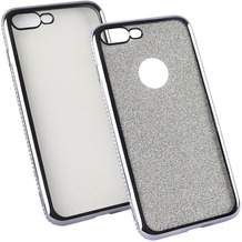 Fontastic Softcover Clear Diamond Ultrathin grau komp. mit Apple iPhone 7 Plus / iPhone 8 Plus