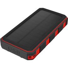 Fontastic Solar Power Bank Xora20 20000mAh schwarz Fast Charge, LED Licht, 2 x USB-A, 1 x Typ-C