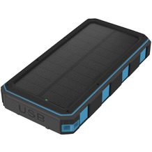 Fontastic Solar Power Bank Xora20Q mit Wireless Charger sw 20000 mAh, FC, LED Licht, 2 x USB-A, 1 x Typ-C