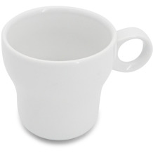 Walküre Caffè latte Tasse, 0,28l Modern Classic Weiß