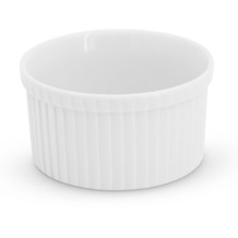 Walküre Crème Brûlée Form rund, 10cm Porzellan Weiß