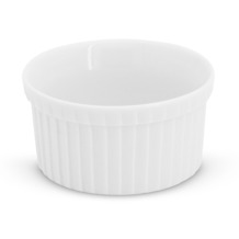Walküre Crème Brûlée Form rund, 9cm Porzellan Weiß