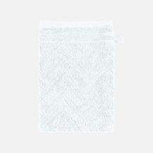 frottana Waschhandschuh Elegance weiß 20 x 15 cm