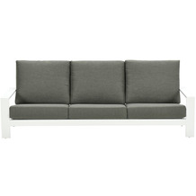 Garden Impressions Lincoln 3-Sitzer Sofa L230 matt weiß/ moosgrün