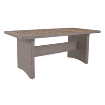 Garden Pleasure Tisch BRAGA 180 cm, weidenbraun mit Holztischplatte