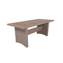 Garden Pleasure Tisch BRAGA 220 cm, weidenbraun mit Holztischplatte