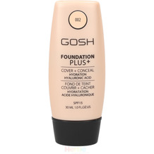 Gosh Foundation Plus+ SPF15 #002 Ivory 30 ml