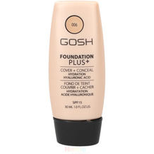 Gosh Foundation Plus+ SPF15 #006 Honey 30 ml
