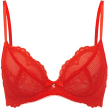 Gossard Lace Natural Push-Up BH Chilli Red 65D