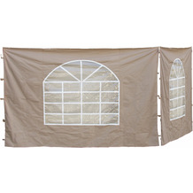 Grasekamp 2 Seitenteile 300x193cm zu Sahara  3x3m Sichtschutz Sonnenschutz Windschutz Beige