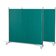 Grasekamp Doppelpack Stellwand 180x180 cm - grün -  Paravent Raumteiler Trennwand  Sichtschutz Grün