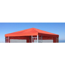 Grasekamp Ersatzdach zu Aluoptik Pavillon 3x3m  Terrakotta Plane Ersatzbezug Terrakotta