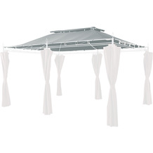 Grasekamp Ersatzdach zu Garten-Pavillon Inca 3x4  Grau Party-Zelt Terrassen-Dach Grau