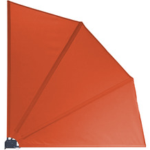 Grasekamp Sichtschutz Fächer Premium 140x140cm  Orange Balkon Trennwand Orange