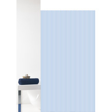 GRUND Duschvorhang Vertical weiß/blau 180x200 cm