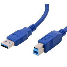Helos USB 3.0 Kabel Stecker A auf Stecker B, 5,0 m
