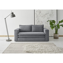 Hertie Piagge Couch, Cordstoff, Anthrazit