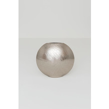 Holländer Dekovase Oval POLPETTA KLEIN Aluminium vernickelt silber