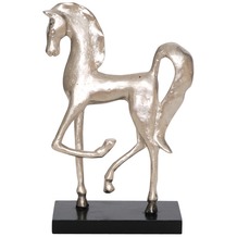 Holländer Figur STALLONE Aluminium silber H28 cm