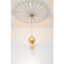 Hollnder Pendelleuchte 2-flg. BALLOON PICCOLO Eisen gold