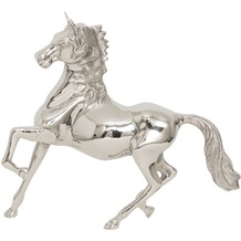 Hollnder Pferd CAVALLA GRANDE Aluminium poliert silber