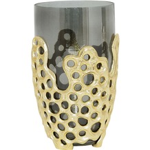 Hollnder Vase LEVRIERO KLEIN Aluminium gold