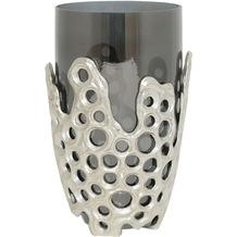 Holländer Vase LEVRIERO KLEIN Aluminium silber