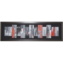 Holländer Wandbild TOROCIELLA Holz schwarz-grau-rot