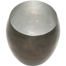 Holländer Windlicht ABETE KLEIN Metall bronze-braun silber