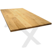 holz4home Tischplatte, Eiche, 100 x 70 cm