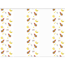 Home Wohnideen 5er Set Schiebewand Deko Digitaldruck Lunaro Multicolor 245x60 cm