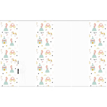 Home Wohnideen 6er Set Schiebewand Deko Digitaldruck Princess Rose 245x60 cm