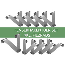 Home Wohnideen Easy Fix Haken (10 Haken) Metall 10 cm